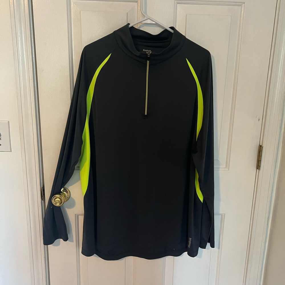 Mens Reebok Performance 1/4 Zip Pullover